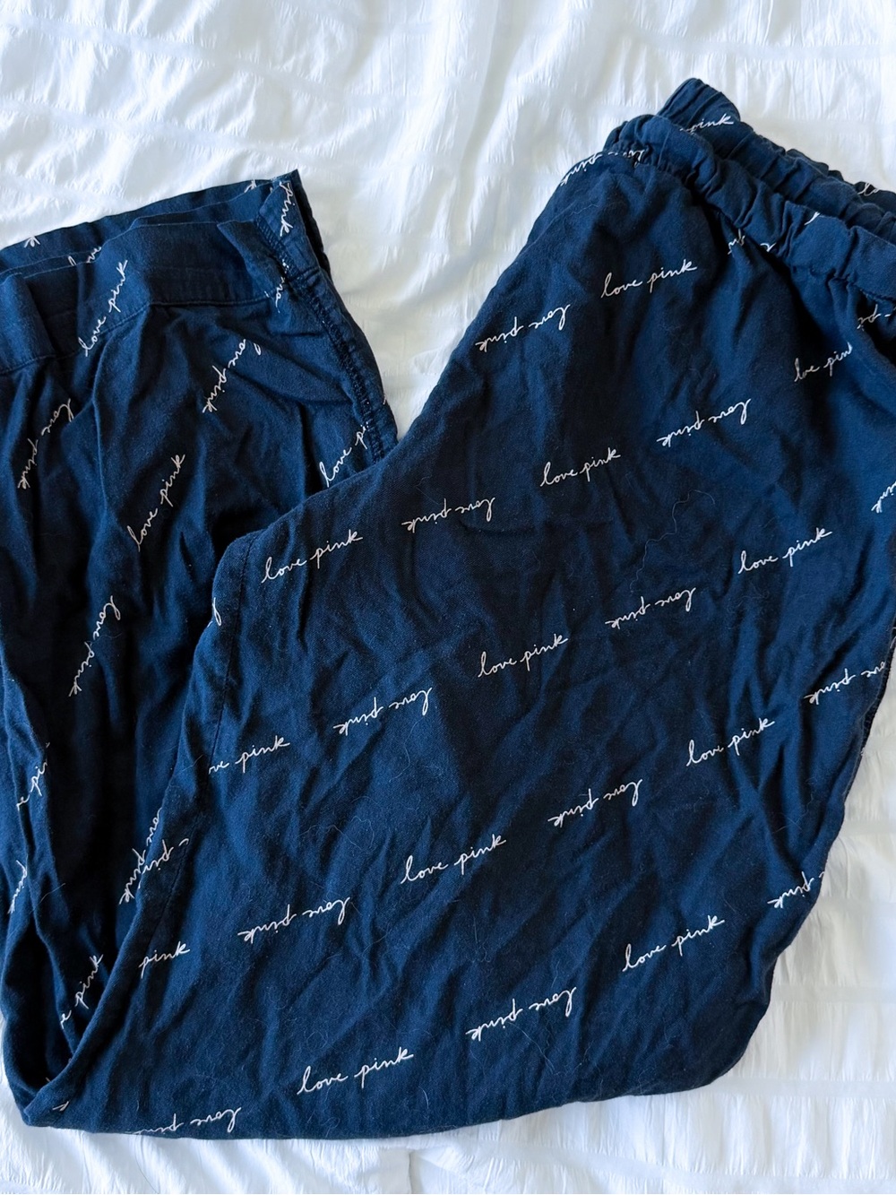 Vs PINK BLACK Logo Lounge Pants